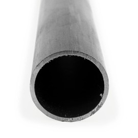 Cold Rolled Steel A513 Drawn Over Mandrel Round Tubing, ASTM A513, 1" OD, 0.76" ID, 0.12" Wall, 12" Length