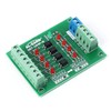 Optocoupler Isolation Module, 4-Channel DST-1R4P-N 24V to 3.3V Optocoupler Isolator