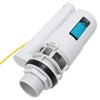 SPARES2GO Adjustable Dual Flush Toilet Valve Concealed Cistern with Push