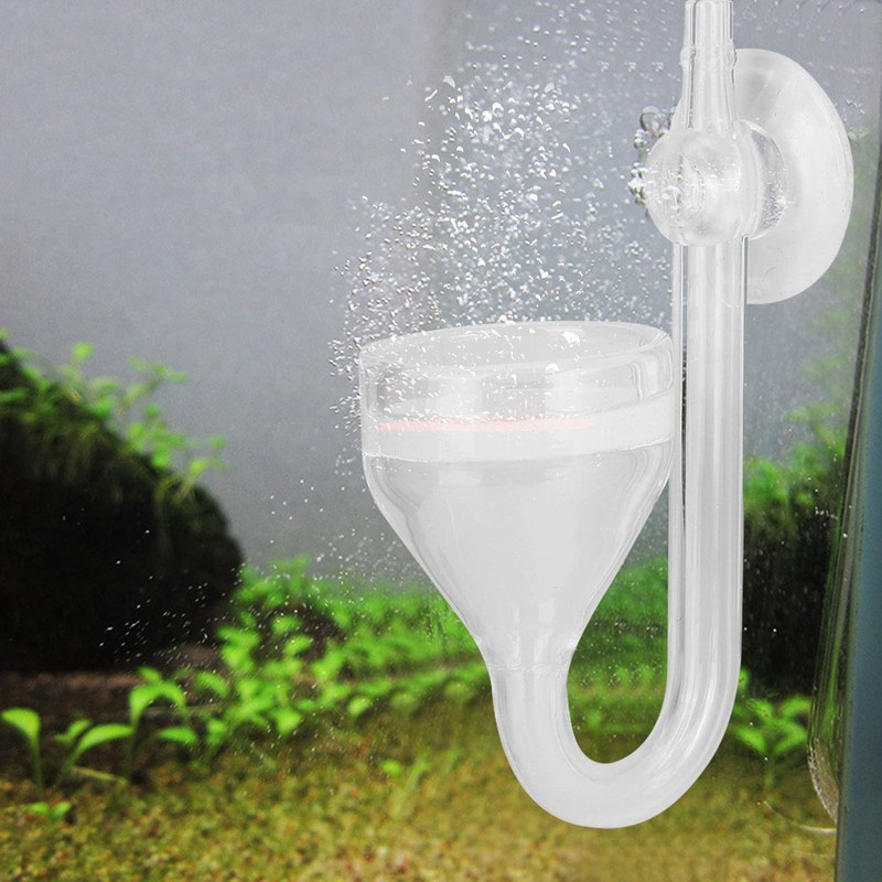 CO2 High Transparent Glass Refiner Diffuser Funnel Type for Aquarium