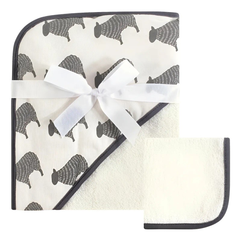 Hudson Baby Toalla Y Toalla Unisex De Algodón Con Capucha