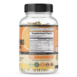 Happi Mi Nutrition Vitamin C 2000mg, Vitamin D3 5000IU, Zinc 40mg with Echinacea and Rose Hips, 120