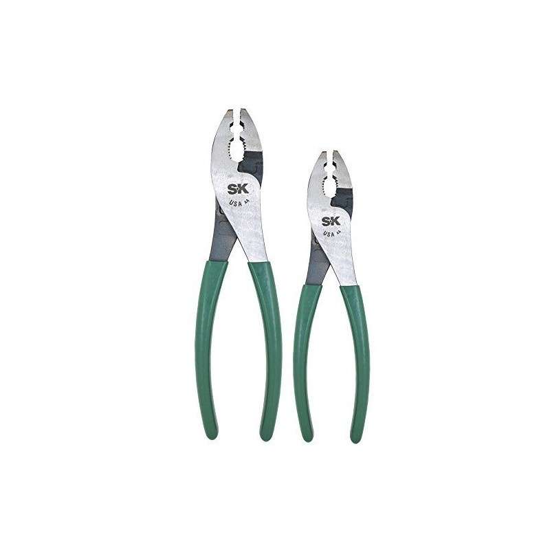 Slip Joint Plier Set, 6, 8 In, Curved, 2 Pcs