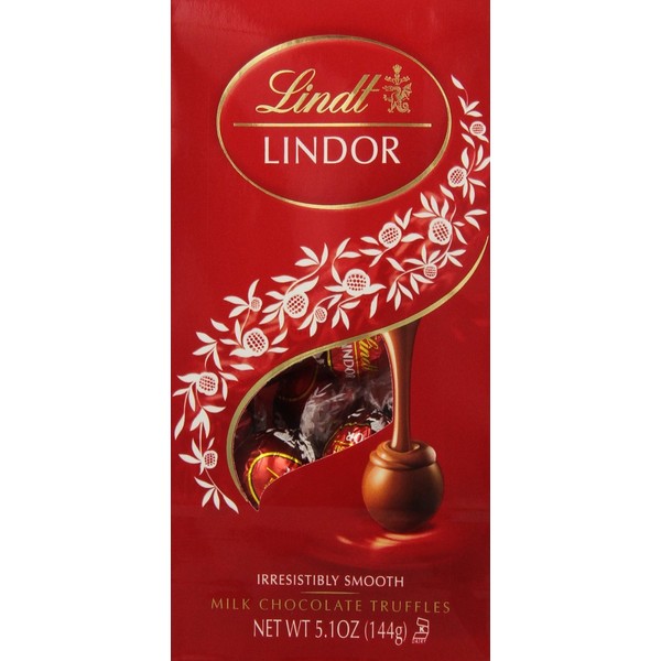 Lindt Lindor Milk Chocolate Truffles, 5.1-Ounce Bag