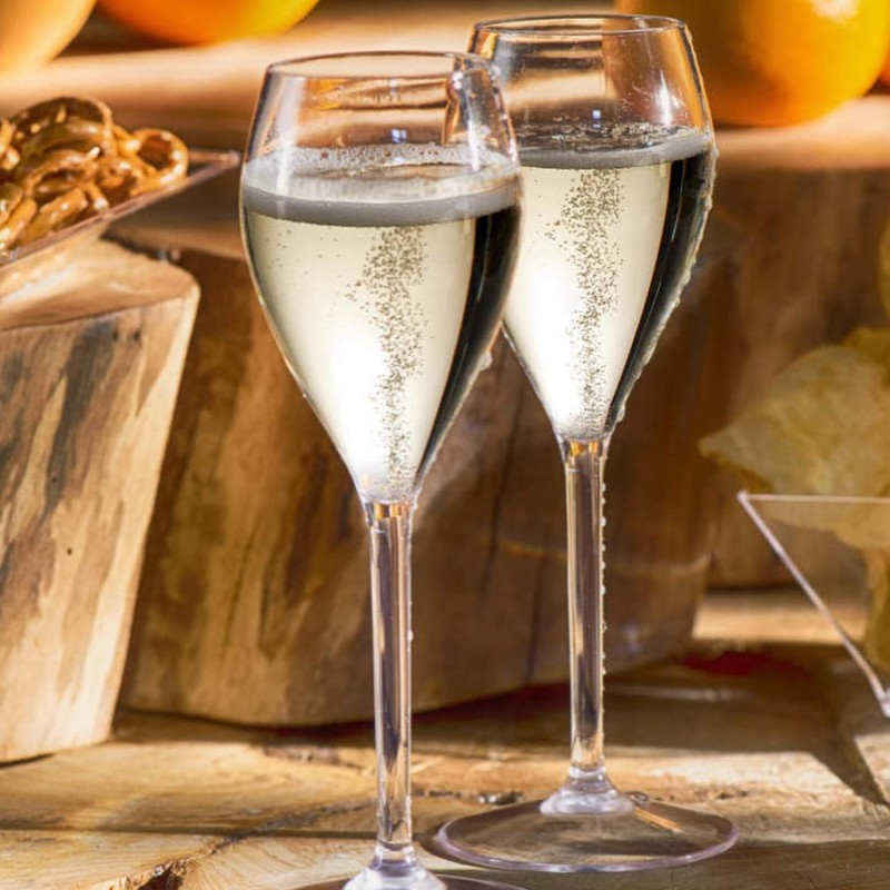 AIOS Unbreakable BPA Free Tritan Prosecco Glasses. Capacity 165ml