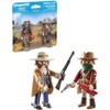 PLAYMOBIL DuoPack 71508 Western with Sheriff and Bandit with Revolvers,