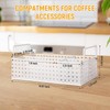 DYGZBLHT Coffee Bar Organizer Countertop, Metal Coffee Station Organizer Coffee