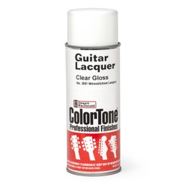 ColorTone Aerosol Guitar Lacquer, Clear Gloss 13oz Spray Can - Professional Nitrocellulose Finish for Musical Instruments – Fast-Drying, Alcohol & Water Resistant