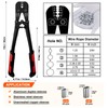 Sanuke Wire Rope Crimper Tool Kit, Swagging Tool for Copper