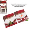 2pcs Christmas Chair Back Cover Decorative Non Woven Fabrics Old