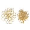 100PCS Gold Lobster Claw Clasp with Key Rings Rustproof Metal