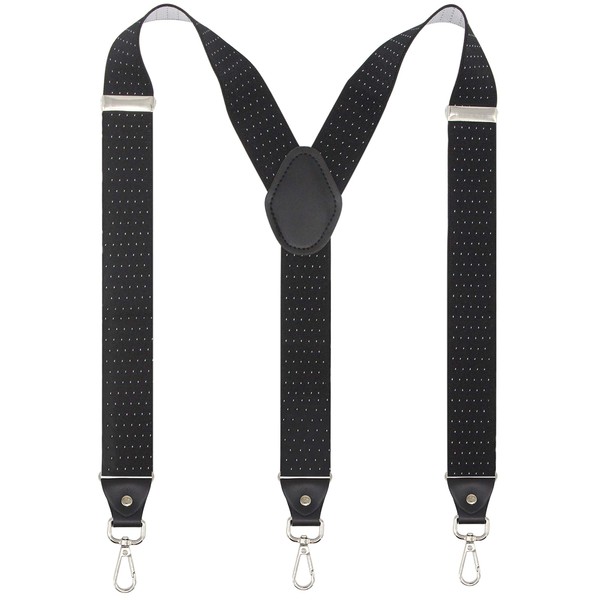 Timiot Mens Suspender with Swivel Hooks Adjustable Braces Y Shaped