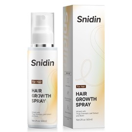 Snidin Hair Growth Spray, With Rosemary Oil and Biotin, Non-Greasy, Helps Prevent Hair Thinning & Hair Loss, for Scalp, 60ml Bottle