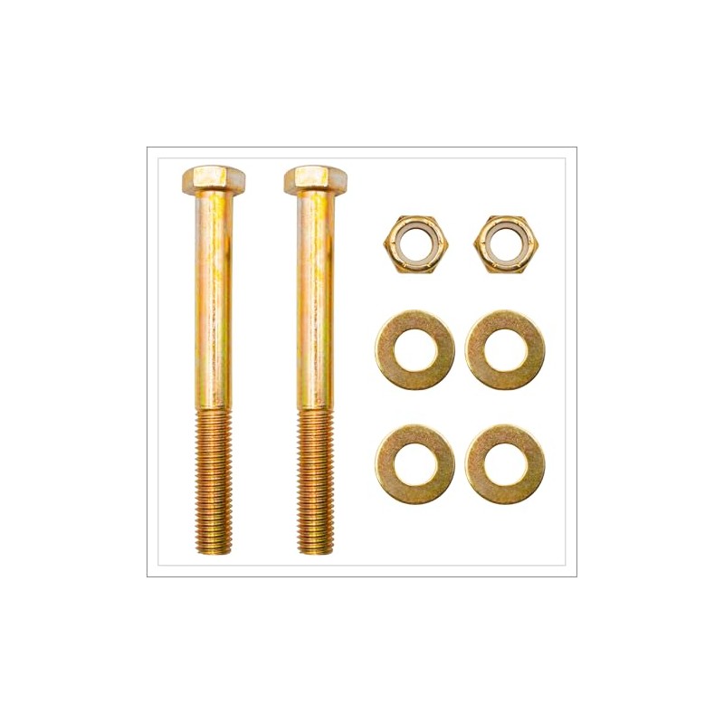 GusHillUSA GH25389-6 Channel-Mount Adjustable Trailer Coupler Hardware Kit, Yellow Zinc