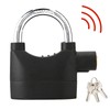 Black Anti Theft Security Padlock Waterproof Siren Alarm Lock for
