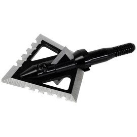 magnus 4 Blade Hornet Ser-Razor Broadhead (3-Pack), Black, 100-Grain