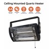 Comfort Zone Ceiling Mounted Dual Quartz Radiant Heater (Hardware Included)