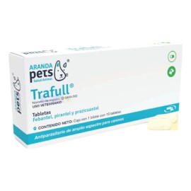 Trafull 10 Tabletas Desparasitante Para Perros. Aranda Pets