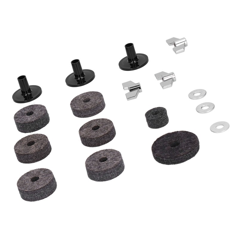 18PCS Cymbal Replacement Accessories HiHat Clutch Felt Cymbal Sleeves with