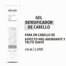 Nioxin Gel para engrosar el cabello 3D, fuerte sujeción y textura, 5 onzas