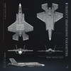 HANGOU 1/72 F-35B Lightning II (flight mode) military model aircraft