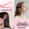 24 Pcs Large Metal Alligator Hair Clips for Curls, Pink