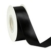 Black Double Faced Satin Ribbon 1" x 100 Yards Gift