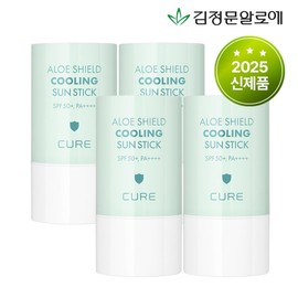 Kim Jong -moon Aloe Cure Alo Shield Cooling Sun Stick 4 4 + Soothing Gel 150ml presented  / 김정문알로에 큐어 알로에 쉴드 쿨링 선스틱 23g 4개 + 수딩젤 150ml 증정