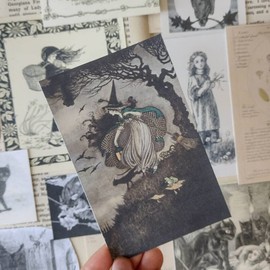 Witchy Witch Ephemera pen pal kit - vintage papers - junk journal - travellers notebook