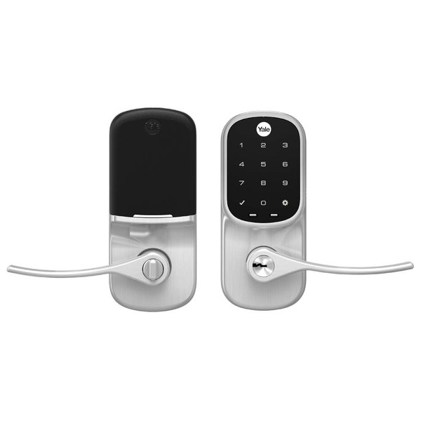 Yale Assure Electronic Door Handle with Touchscreen, Satin Nickel Non-Connected