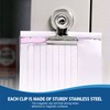 Magnetic Bulldog Clips Stainless Steel Binder Hook Clips Scratch Free