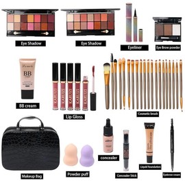 MTDXILTAI 메이크업 보관 가방용 올인원 키트 2X14 리퀴드 팔레트 아이섀도 컬러 MTDXILTAI All-in-One Kit for Makeup Storage Bag 2X14 Liquid Palette Eyeshadow Colors [Pink]