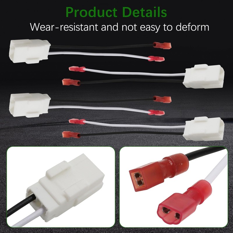 MINETPS 4Pcs 72-6514 Speaker Adapter Wire Harness Fit for 2008-2019