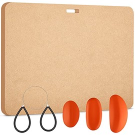 Portable Clay Wedging Board with Built in Handle Ceramic and Pottery Supplies 18 x 24 Inch Wood Clayboard with 3 Pcs Pottery Clay Ribs and Clay Cutters Wire with Black Handles for Art Crafts Modeling