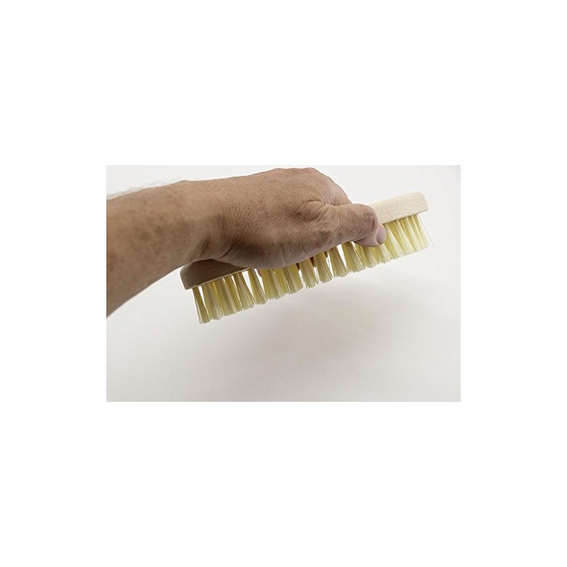 Tiptop Home RMB Scrubbing Brush S-Shape with Wooden Handle Set