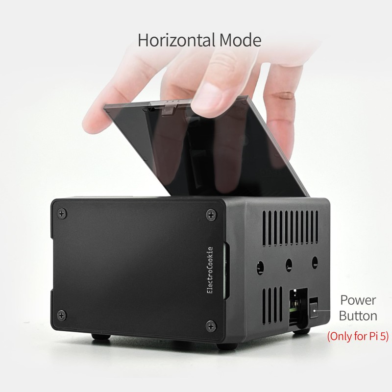 ElectroCookie Mini PC Case for Raspberry Pi 5 with M.2