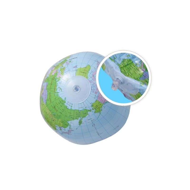 Beach Ball Globe World Map 16" English Beach Ball, Teaching