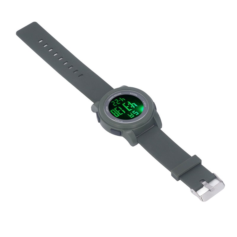 Digital Sports Watch Multifunctional Large Display Luminous 5Bar Waterproof Swimming