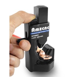 AMZCNC Hammer Lug Crimper Tool - 0000 AWG Battery and Welding Cables( 8 AWG TO 4/0 Wire Gauge)
