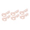 100Pcs Paper Clip Metal Rose Gold Color Urheen Design Paperclip