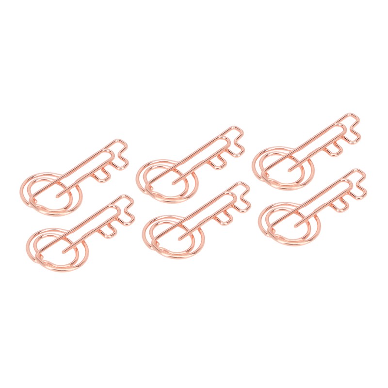 100Pcs Paper Clip Metal Rose Gold Color Urheen Design Paperclip