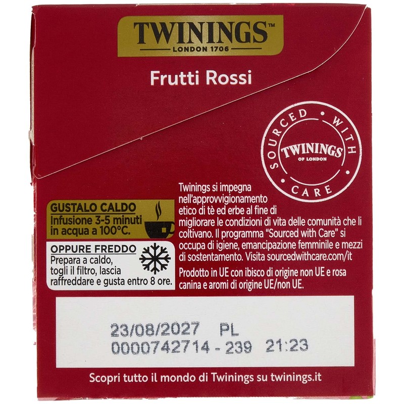 Twinings Tw Inf.20ff Frutti Rosssi, 40g