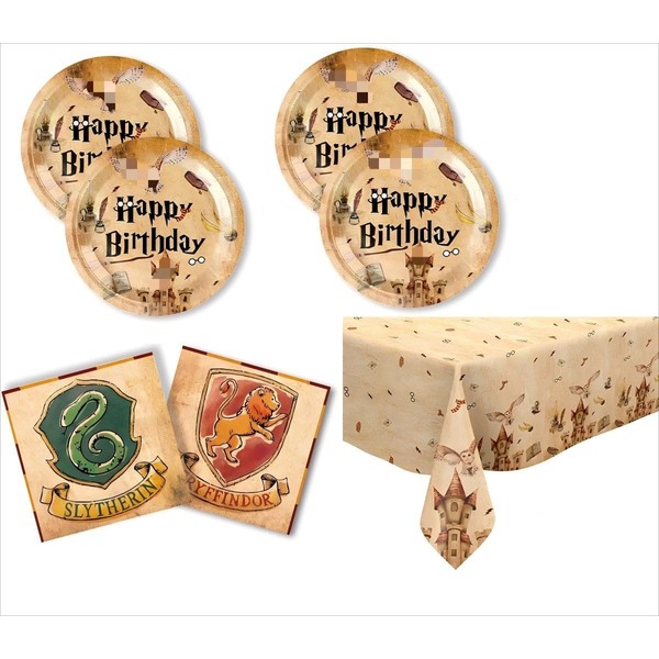 Magic Wizard Party Tableware Set, Harry Party Tableware Set, Decorative