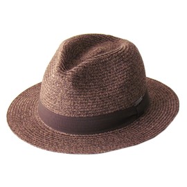 Edge City Washable Hat, Foldable, Home Wash Manish Hat, Straight, 21/brown