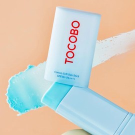 TOCOBO Soft Cotton Sunscreen Stick SPF50+ PA+++ 0.67 oz | Natural Ingredients, Anti-Sebum, Matte Soft Finish | EWG Green + PEG-Free, Korean Vegan Sunscreen Stick for Face