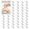 ROUDJER Clothes Hanger Connector Hooks, 50 Pcs Cascading Clothes Hangers