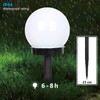 Otdair Solar Lights Outdoor, 8 Pack Solar LED Globe Powered