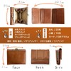 Trifold Wallet, Women's, Genuine Leather, Italian Leather, Coin Purse, Large