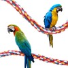 Jusney Bird Rope Perches,Parrot Toys 21 inches Rope Bungee Bird