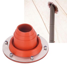 Perfeclan Hot Tent Stove Jack, Stove Pipe Guide Tent, Tent Pipe Collar, Roof Guide, Rubber Spark Catcher for Camping Stove, Tent Stove Pipe Duct, Heat Resistant Feed-Through Stove Pipe